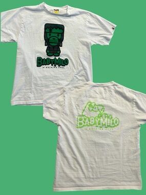 BAPE 2016 Bathing Ape Baby Milo Frankenstein Glow In Dark Halloween T-Shirt